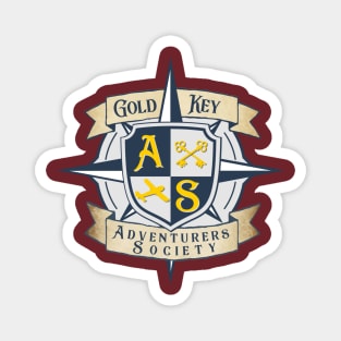 Gold Key Adventurers Society Crest Magnet