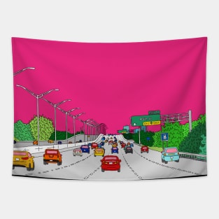 Highway to Miami Tapestry