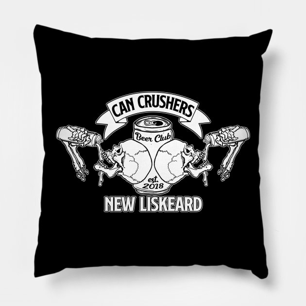 Can Crushers Pillow by GorillaMask