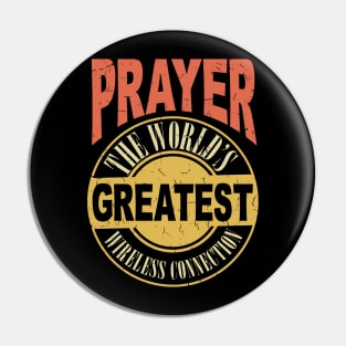 Prayer And Christian Pastor - Holy God T-Shirt Pin