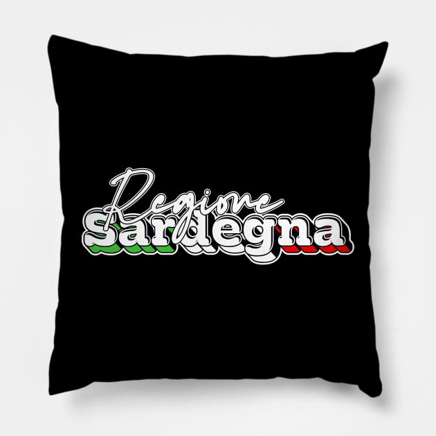 Regione Sardegna --- Retro Design Pillow by DankFutura