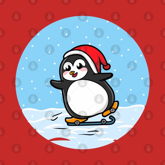 Christmas Penguin by Shop-now-4-U 