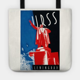 URSS Leningrad USSR Vintage Poster 1932 Tote