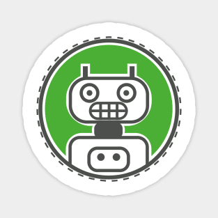 Cute cartoon robot logo Magnet