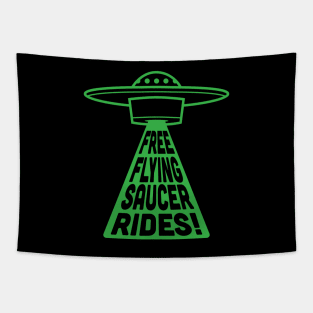 Free Flying Saucer Rides Tapestry