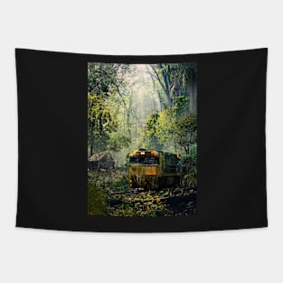 Abandonded Train Tapestry