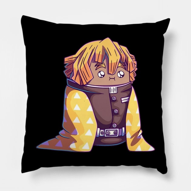 zenitsu Pillow by sample the dragon