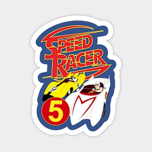 Mach 5 Speed Racer Fight Magnet