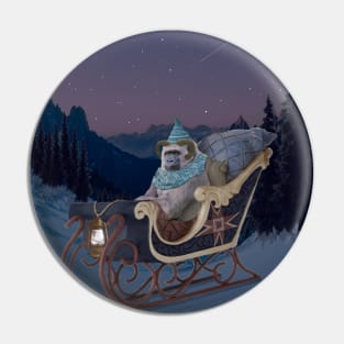 Yuletide Yeti Pin