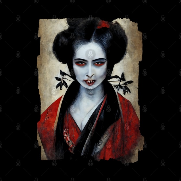 Vampire Geisha Portrait by TMBTM