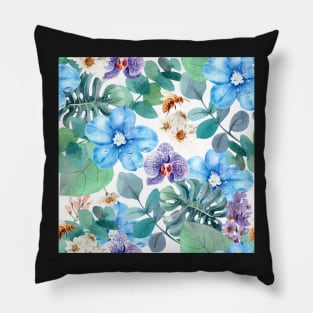 Flowers and Bees Pillow