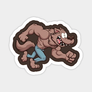 Running Werewolf Magnet