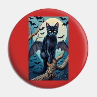 Bat Cat Pin