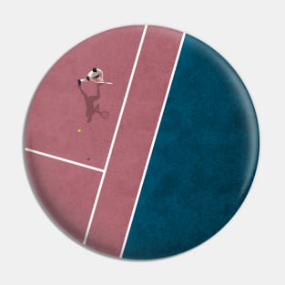 Tennis Player | Aerial Illustration Pin