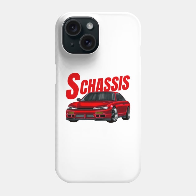 S chassis S14 Silvia Phone Case by MOTOSHIFT