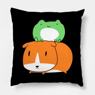 Little Frog and Guinea Pig Pillow