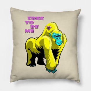 Free To Be Me Gorilla Pillow