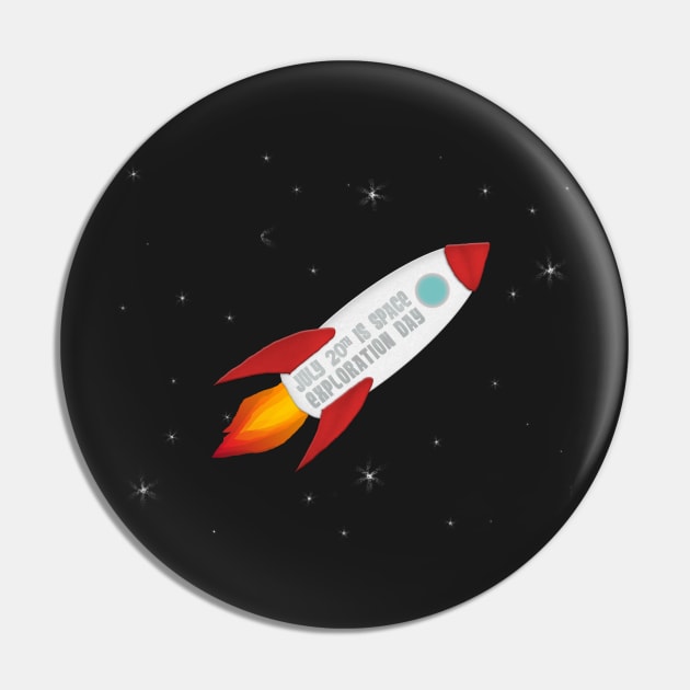 Space Exploration Day Pin by ahadden