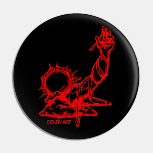 Sun God (Red) - Deuby Art Pin