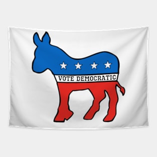 DEMOCRATIC DONKEY MASCOT VOTE DEMOCRAT Tapestry