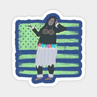 Bigfoot Hula Dancer Magnet