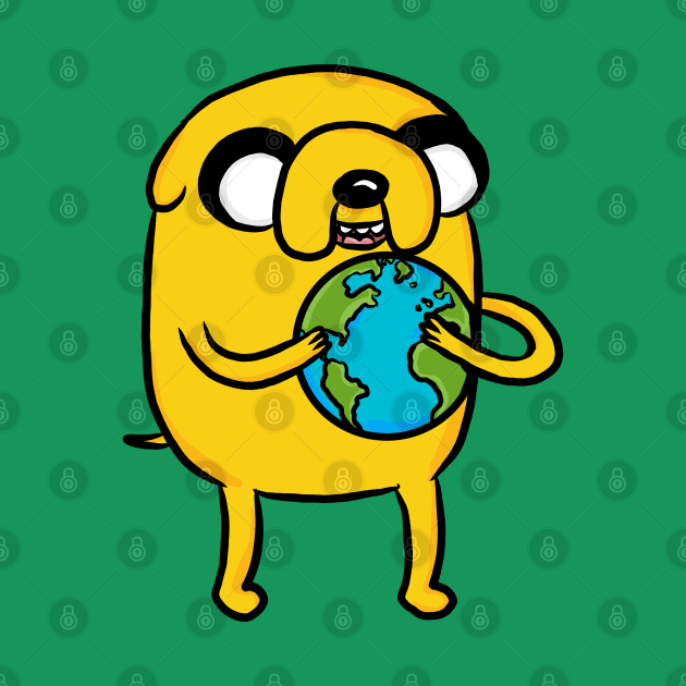 Earth Day Jake - Adventure Time - Adventure Time - Pillow ...