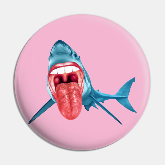 Grrrrrrrrrrrrr! Shark Pin TeePublic