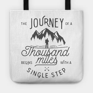 The Journey of a Thousand Miles - Hiking Tote