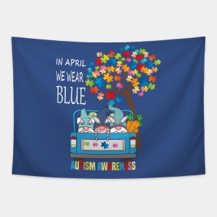 In April we wear Blue..Autism Awareness gift.. Tapestry