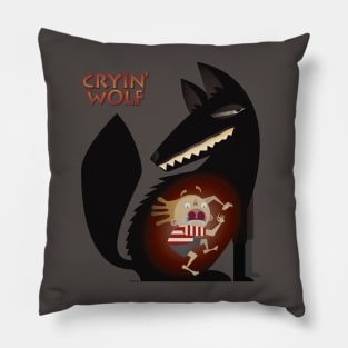 Cryin" Wolf Aesop Fable Pillow