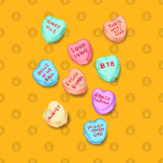 Office Convo Hearts by LVBart