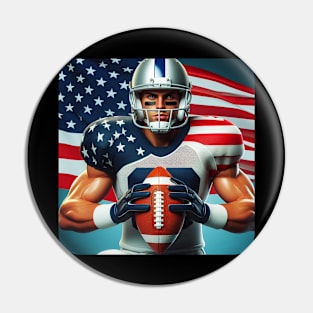 American Man NFL Football Player #12 Pin