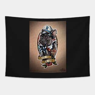 Salty old  Sea dog Tapestry