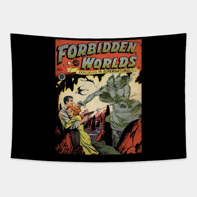 Forbidden Worlds Tapestry by kg07_shirts