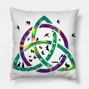 British Summer Celtic Knot Pillow