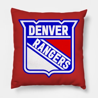 Defunct Denver Rangers Hockey 1989 Pillow