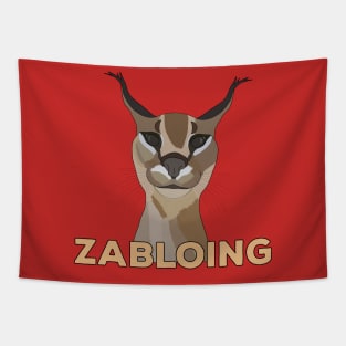 Zabloing Cat Meme Tapestry