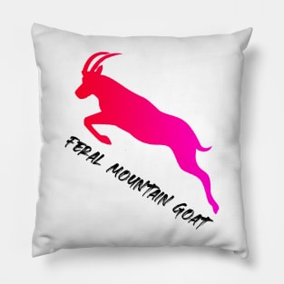 Feral Mountain Goat Pillow