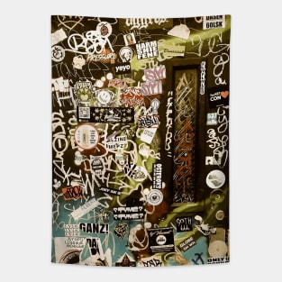 Street Graffiti Tag Style Design NYC Tapestry