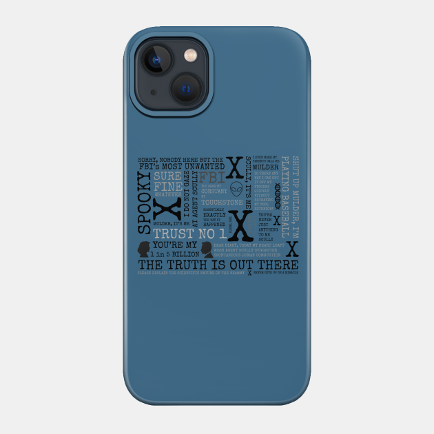 I Want to Believe Subway Art - X Files - Phone Case