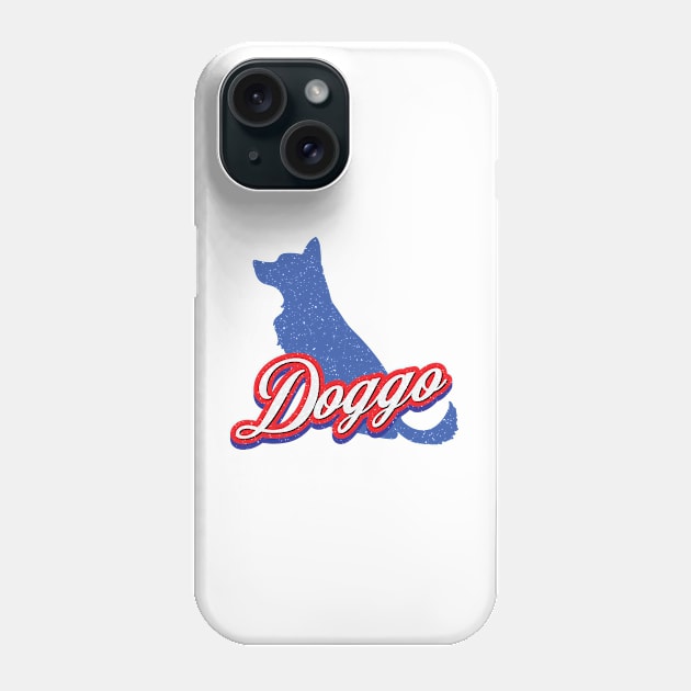 Retro Vintage Doggo Phone Case by Whimsical Thinker