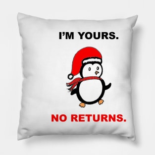 Christmas Funny Penguin Design for couples Pillow