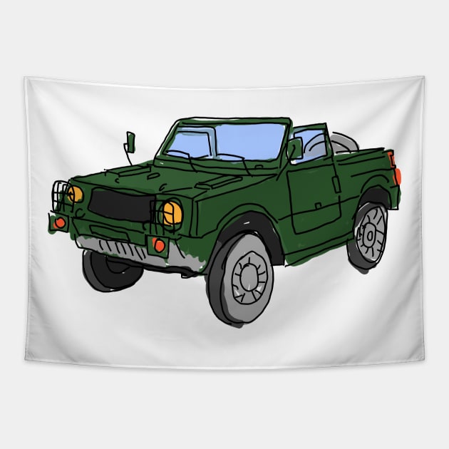 ussr cars Tapestry by Antho