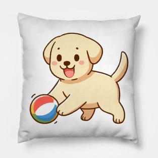 Yellow Labrador Retriever puppy Pillow