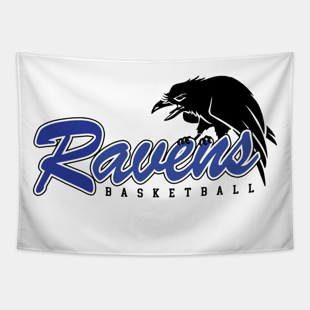 Tree Hill Ravens Basketball Tapestry by familiaritees