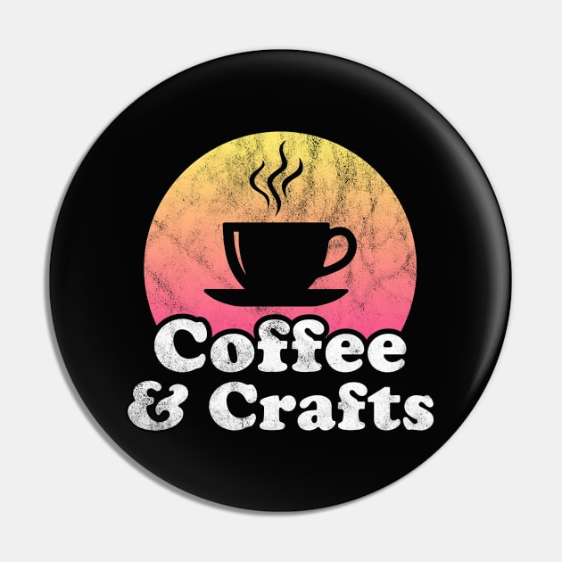 Coffee and Crafts Pin by JKFDesigns