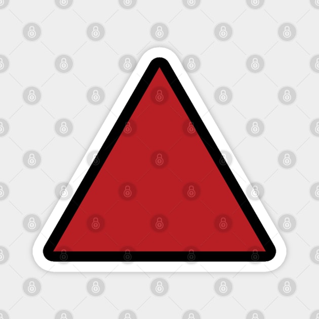 Red triangle Magnet by AliciaZwart