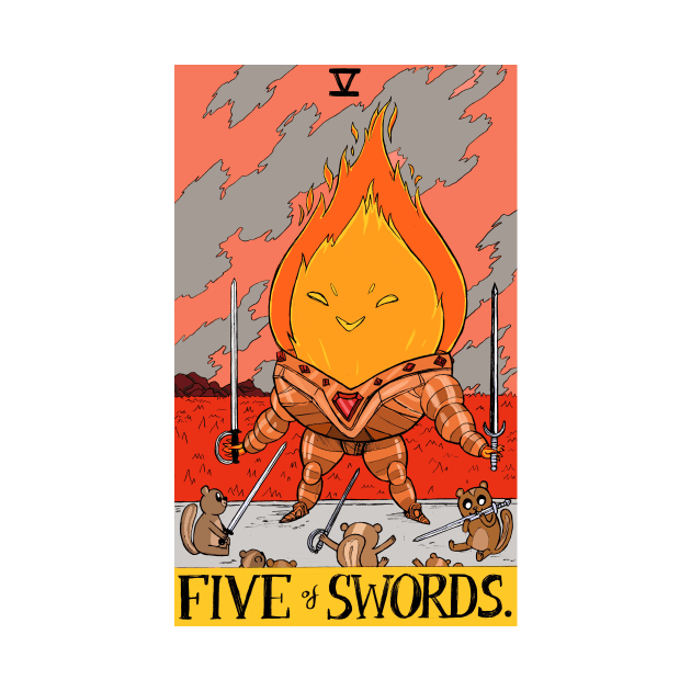 Flame King as 5 of Swords by sadnettles