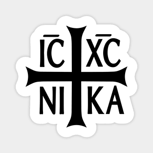 Religious symbol Icxc Nika - Creative illustration Magnet