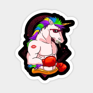 Boxing Unicorn Cool Boxer MMA Unicorns Magnet